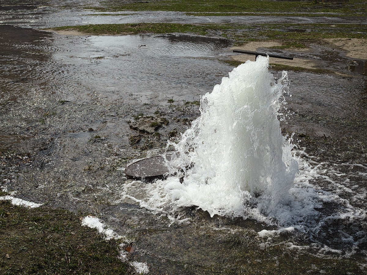 water main break