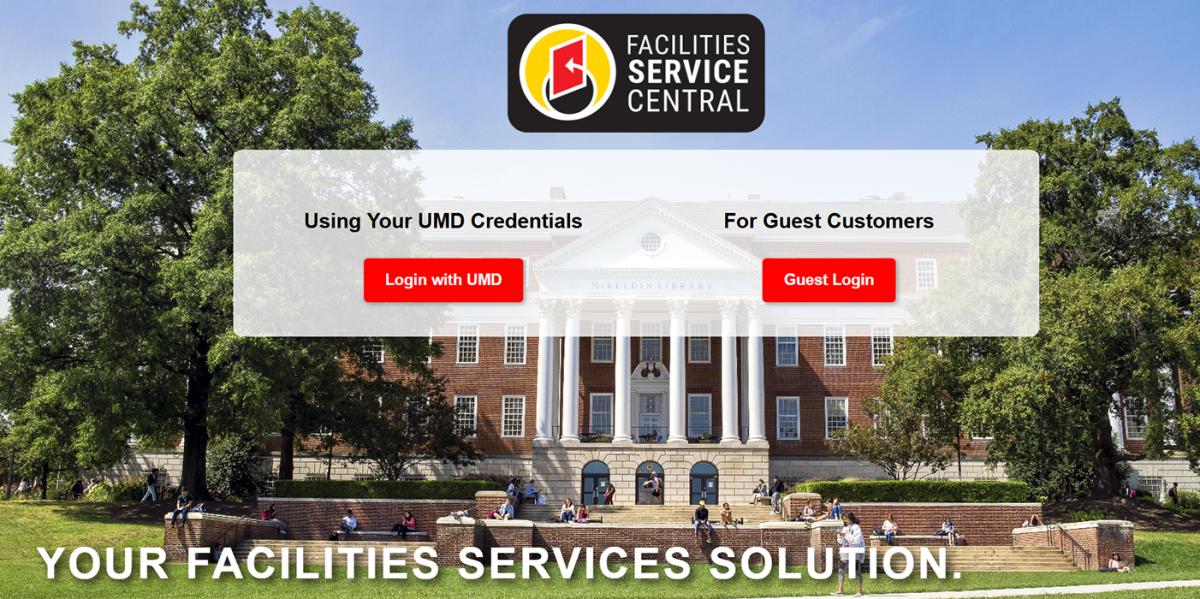 Service Central screen