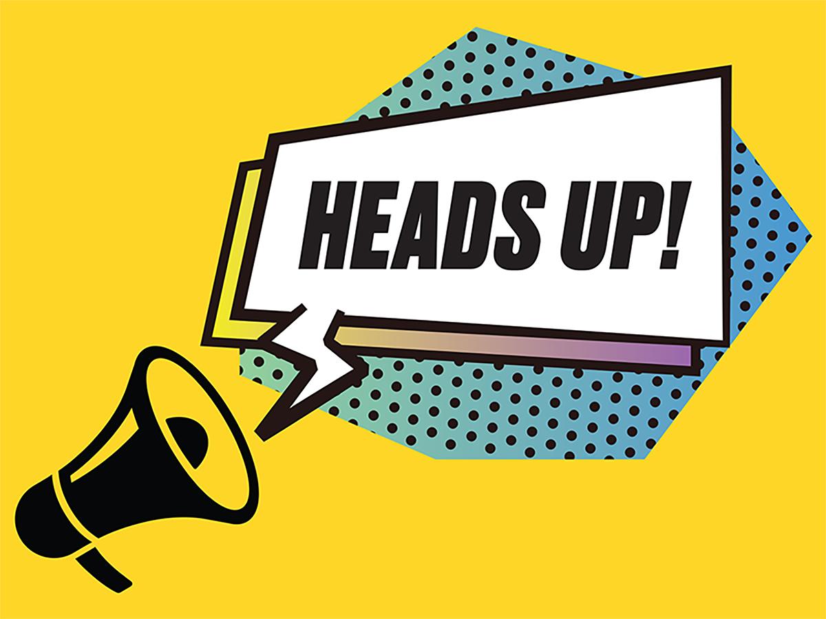 heads up graphic