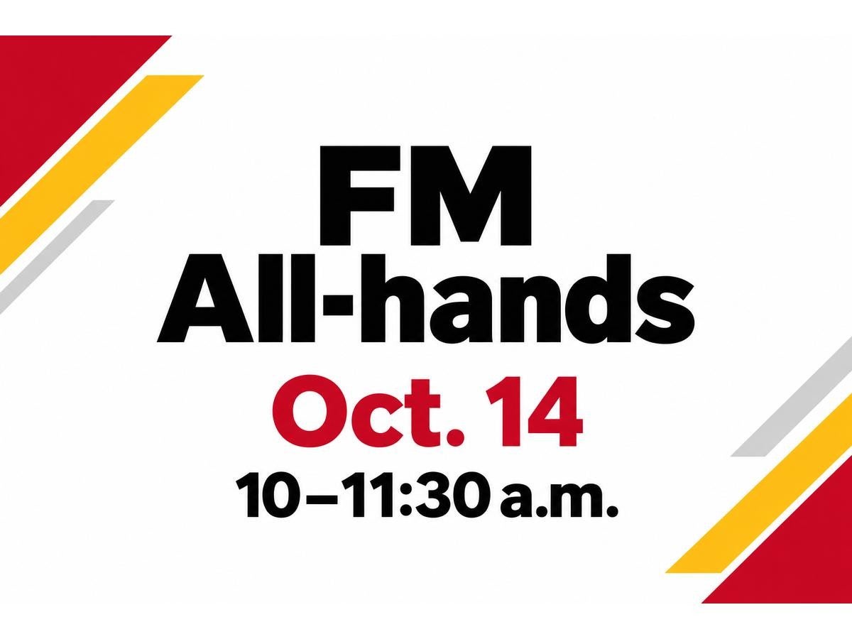 All-hands meeting graphic