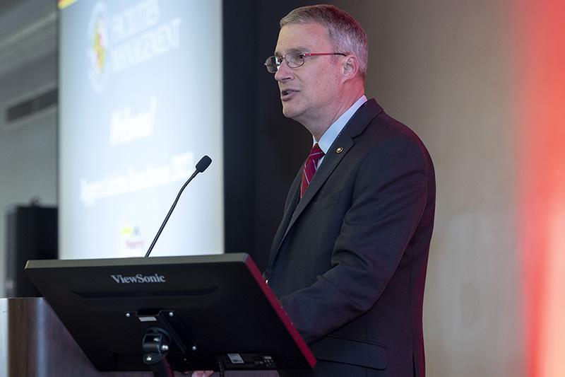 Bob Reuning at Lectern