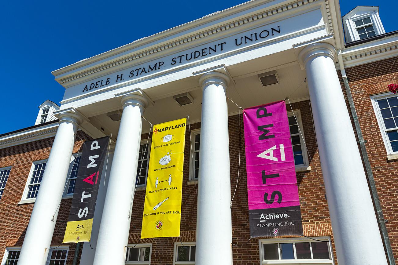 Large Banners on Stamp Student Union