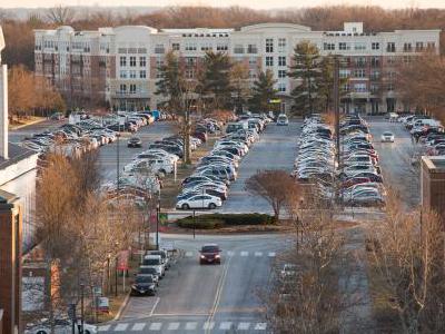 Aerial Photo of Parking Lot