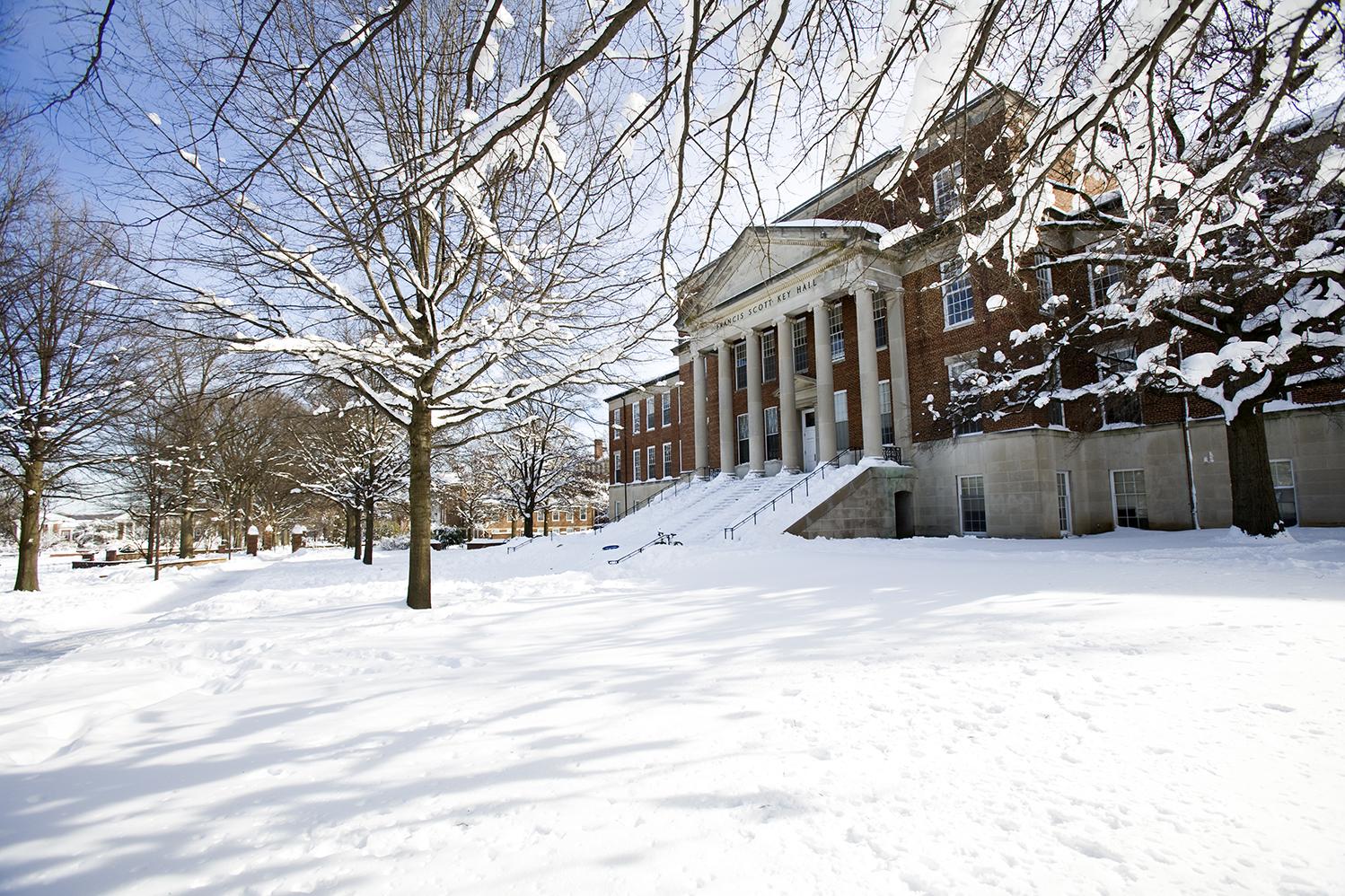 Key Hall snow