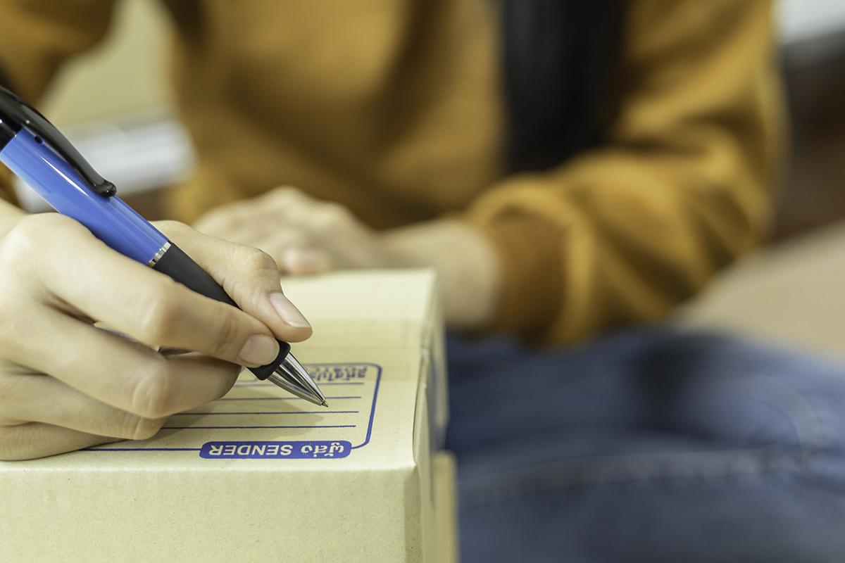 mailing label