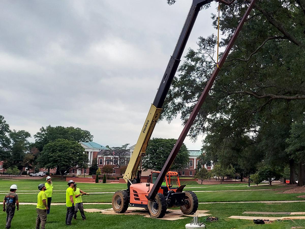 McKeldin Mall lights