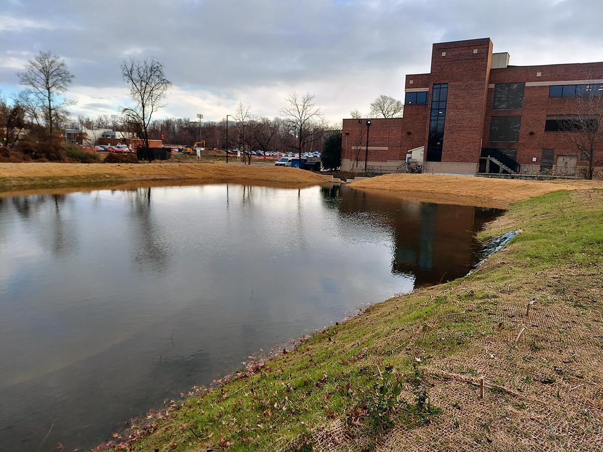 Campus Creek pond
