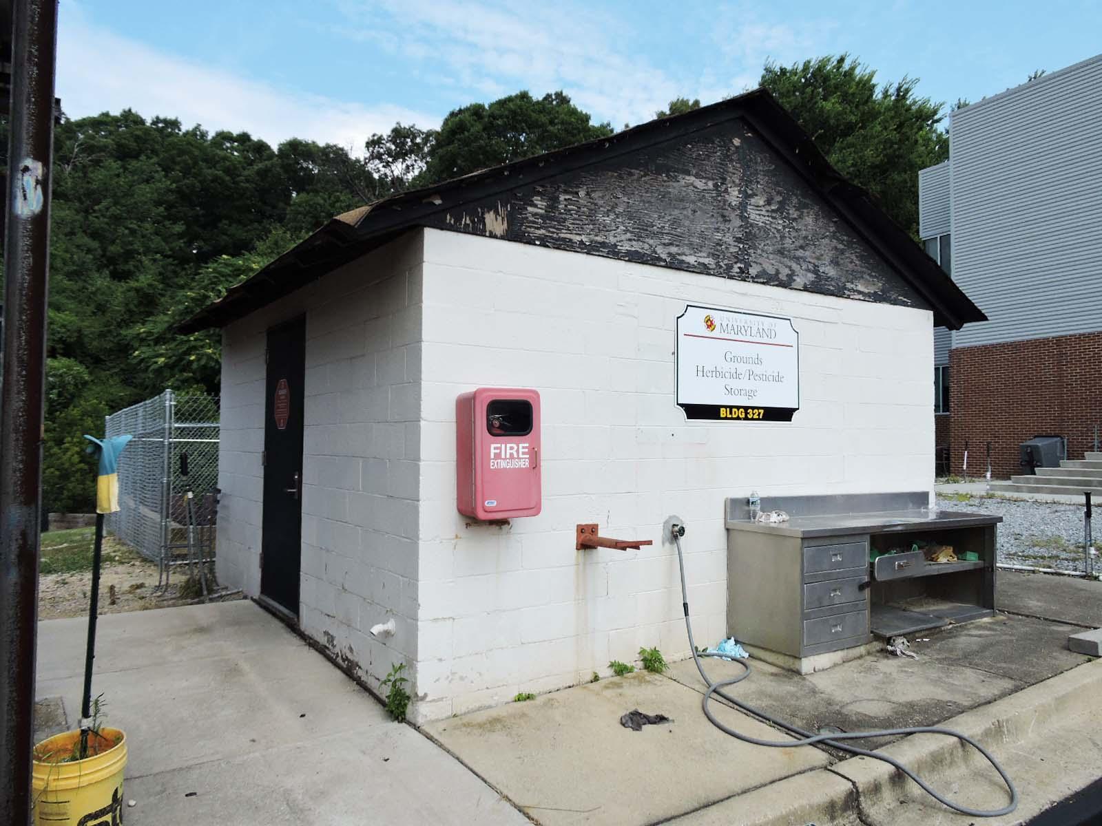 GROUNDS HERBICIDE/PESTICIDE STG. BLDG.