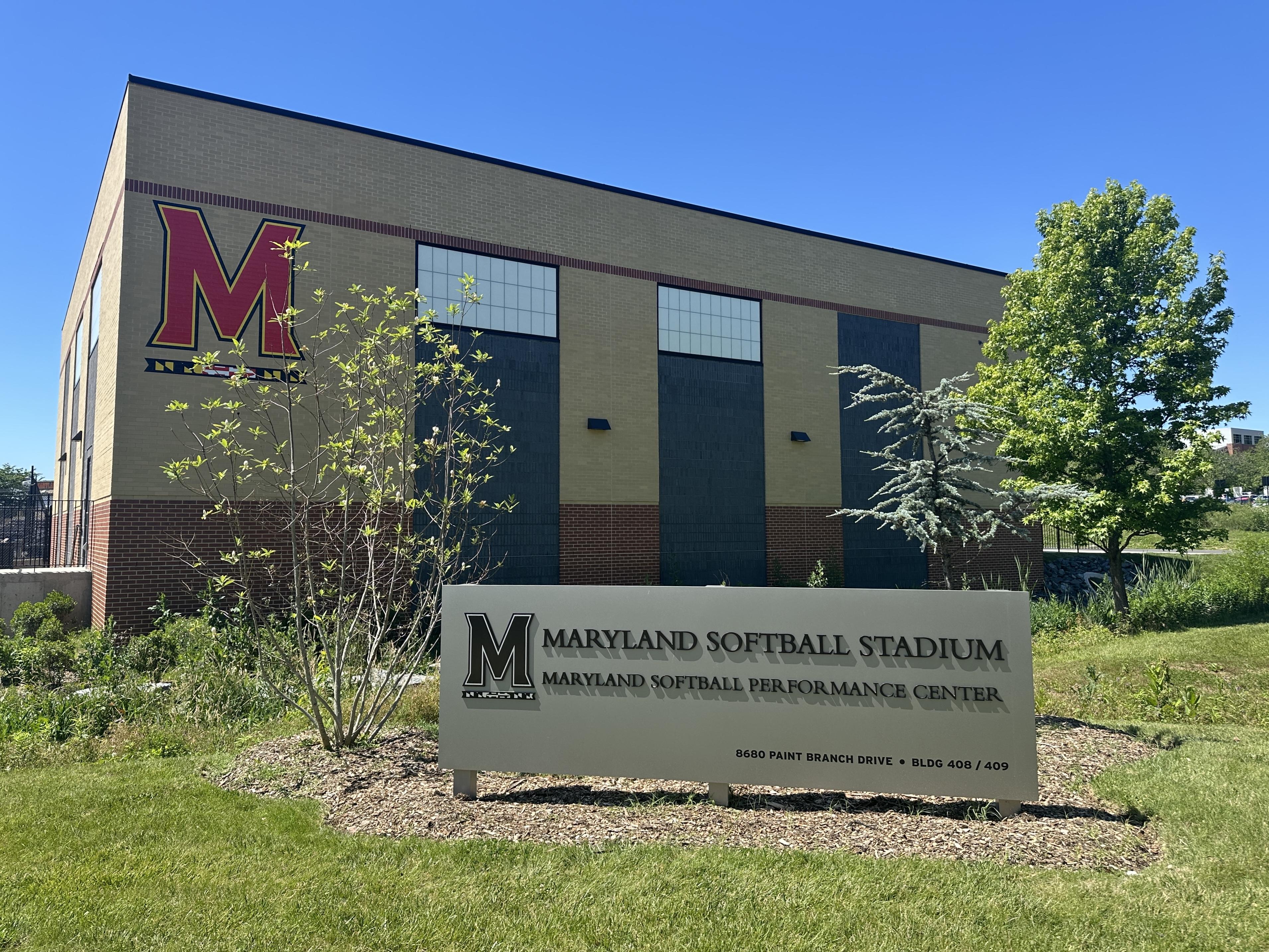 Front of SOFTBALL PLAYER DEVELOPMENT CENTER building 408